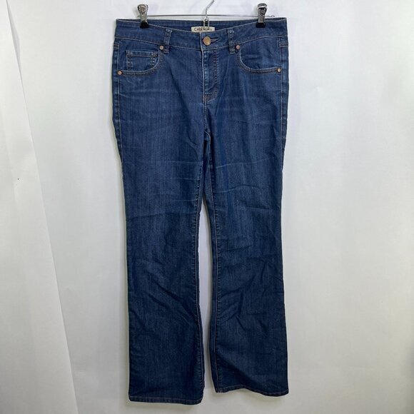 CAbi Denim - Cabi Jeans 6 203R Bootcut‎ Dark Wash Denim Blue Mid Rise Regular 31 Inseam